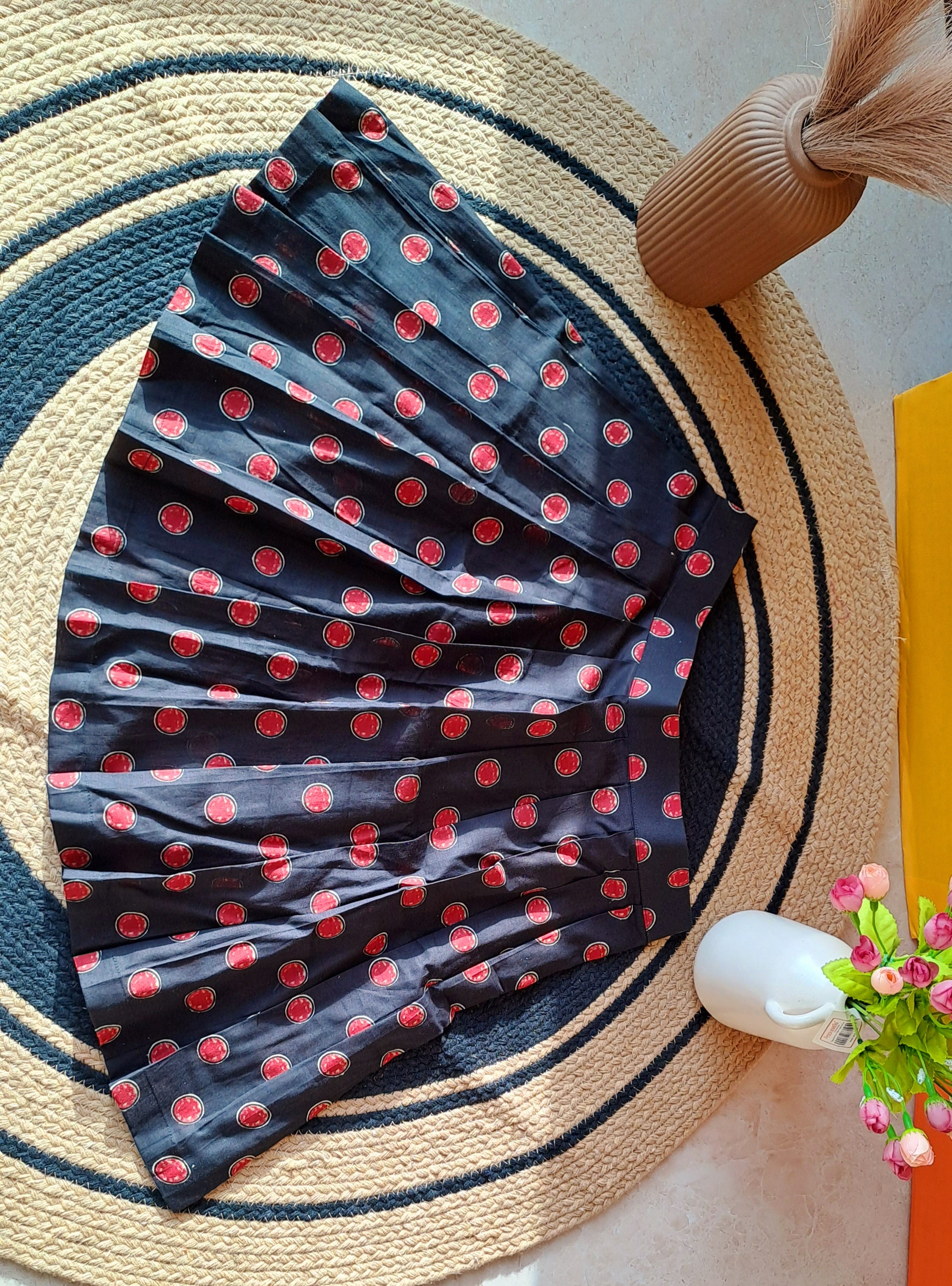 Ruby Dot Flare Skirt