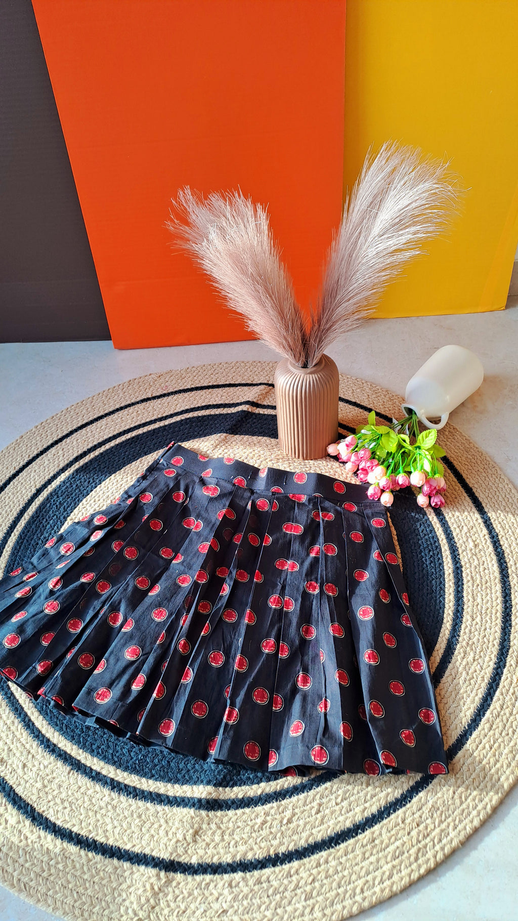Ruby Dot Flare Skirt