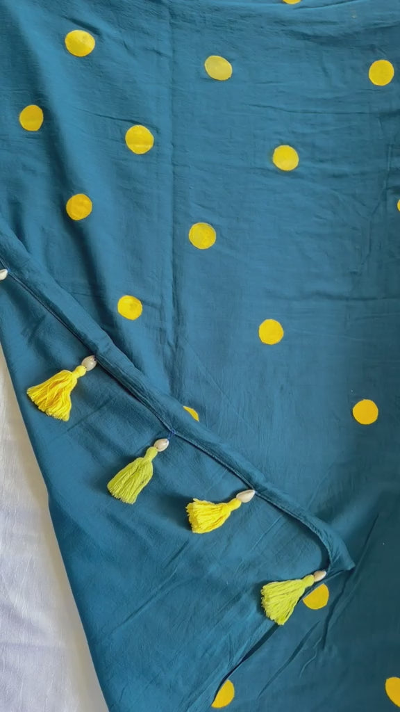 Neelambari Bindu mulmul saree